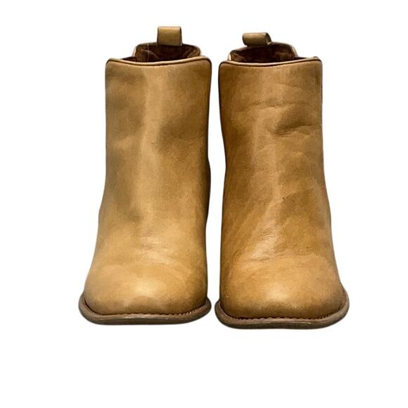 INC International Concepts Rickie Brown Leather Western Ankle Boot Women 7.5 - Picture 6 of 9